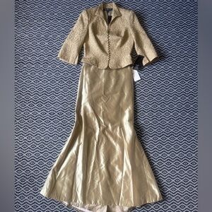 Carmen Marc Valvo Blazer and Floor Length Skirt